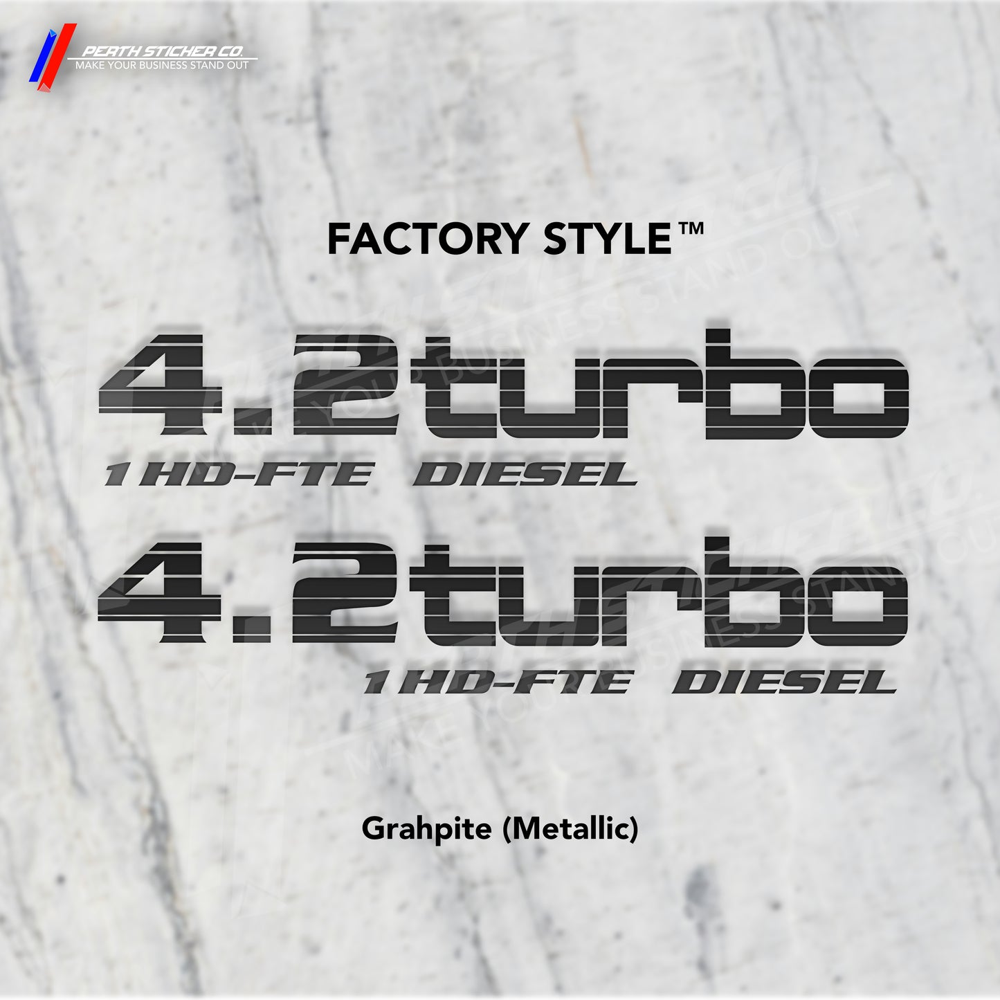 1HD-FTE "4.2 Turbo" Factory Style Engine Decal
