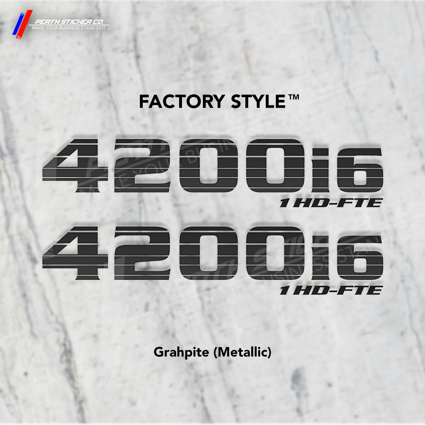 1HD-FTE "4200i6" Factory Style Engine Decal