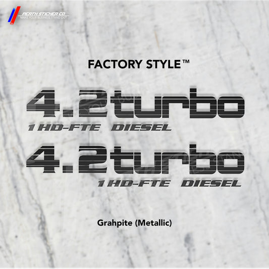 1HD-FTE "4.2 Turbo" Factory Style Engine Decal