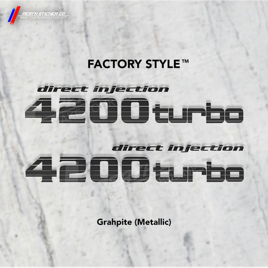 1HD "4200 Turbo" Factory Style Engine Decal