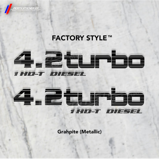 1HD-T "4.2 Turbo" Factory Style Engine Decal
